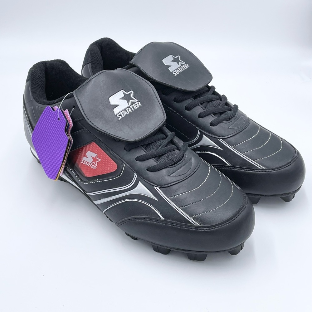 Starter Men's Athletics Baseball Cleat Size 12 Black/White NEW NWT Color Inserts